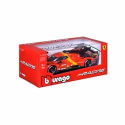 BBURAGO Ferrari Racing 499P LMC 23 Modèle de voiture de sport Pré-assemblé 1:24