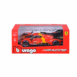 BBURAGO Ferrari Racing 499P LMC 23 Modèle de voiture de sport Pré-assemblé 1:24