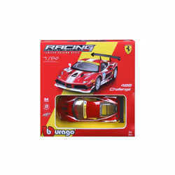 BBURAGO Ferrari 488 Challenge Modèle de voiture de sport Pré-assemblé 1:24