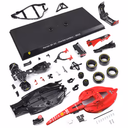 BBURAGO 1/24 KIT A MONTER RACING F1 SF 2023 - avec casque et stand Ferrari #Leclerc