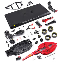 BBURAGO 1/24 KIT A MONTER RACING F1 SF 2023 - avec casque et stand Ferrari #Leclerc