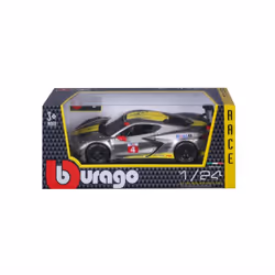 BBURAGO Chevrolet Corvette C8R Modèle de voiture de sport Pré-assemblé 1:24