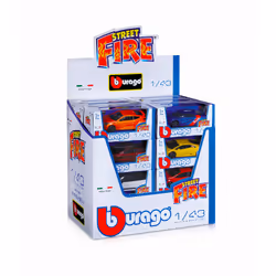 BBURAGO 390616.024, Modèle de voiture de ville, Pré-assemblé, 1:43, unisexe, 3 an(s), Multicolore