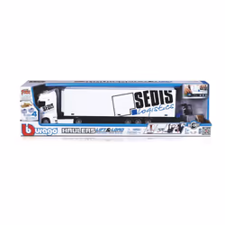 BBURAGO Mercedes-Benz 1:43 Lift & Load Modèle de camion/remorque Pré-assemblé