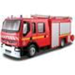 Miniature automobile - BBURAGO - Renault Premium - Pompier - Rouge
