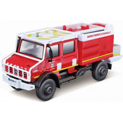 BBURAGO Mercedes-Benz Unimog U5023 1/50 Modèle de véhicule d'entretien routier Pré-assemblé 1:50