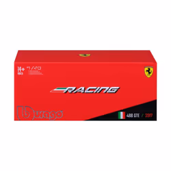BBURAGO Ferrari Racing – 488 GTE 2017 Modèle de voiture de sport Pré-assemblé 1:43