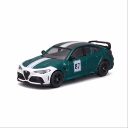 BBURAGO Alfa Romeo Giulia GTAm 1:43, Modèle de voiture de sport, Pré-assemblé, 1:43, Alfa Romeo GTAm #87, Unisexe, Métal, Pla ...