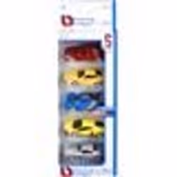 BBURAGO 1/64 - Pack de 5 véhicules - Assortiment de 3 packs