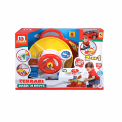 BB Junior Dash 'n Drive, Ensemble véhicule et piste, 1 an(s), Plastique, Multicolore, Rouge