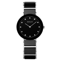 Montre BERING Céramique 11429-742 - Extra Plate Noir Femme - Verre Saphir - Quartz