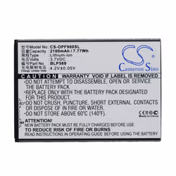 Cameron Sino CS-OPF900SL, Batterie, OPPO, Noir, Lithium-Ion (Li-Ion), 2100 mAh, 3,7 V