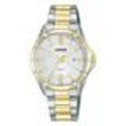 Montre - LORUS - Montre femme Lorus acier bicolore - Étanchéité 10 Atm - Cadran blanc - Style chic