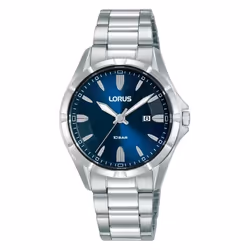 Montre - LORUS - Femme - Cadran bleu - Acier - Étanchéité légère