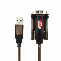 UNITEK Y-105 câble Série Noir 1,5 m USB Type-A DB-9