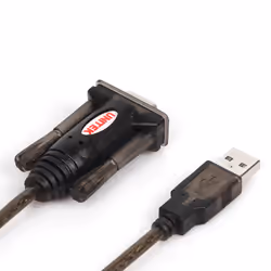 UNITEK Y-105 câble Série Noir 1,5 m USB Type-A DB-9