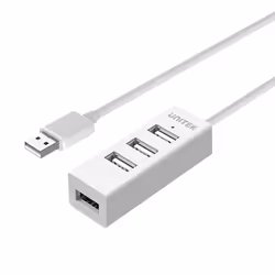 UNITEK Y-2146, USB 2.0, USB 2.0, 480 Mbit/s, Blanc, 1 pièce(s), Boîte