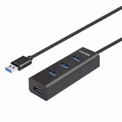 UNITEK Y-3089, USB 3.2 Gen 1 (3.1 Gen 1) Type-A, USB 3.2 Gen 1 (3.1 Gen 1) Type-A, 5000 Mbit/s, Noir, 1 pièce(s), Boîte