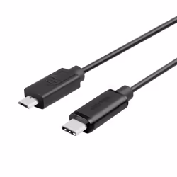UNITEK Y-C473BK, 1 m, USB C, Micro-USB B, USB 2.0, 480 Mbit/s, Noir