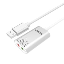 UNITEK Y-247A convertisseur audio Argent
