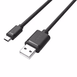 UNITEK Y-C455GBK, 2 m, USB A, Micro-USB B, USB 2.0, 480 Mbit/s, Noir