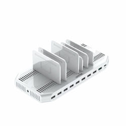 UNITEK Y-2190 Organiseur de station de chargement Autonome Blanc