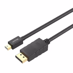 UNITEK Y-C612BK, 3 m, Mini DisplayPort, DisplayPort, Mâle, Mâle, Noir