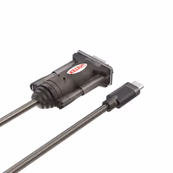 UNITEK Y-1105K câble Série Noir 1,5 m DB-9
