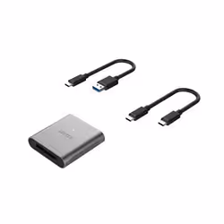 UNITEK R1005A lecteur de carte mémoire USB 3.2 Gen 1 (3.1 Gen 1) Type-C Gris