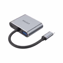 UNITEK D1049A station d'accueil USB 2.0 Type-C Argent