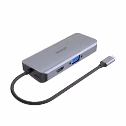UNITEK D1026B station d'accueil USB 3.2 Gen 1 (3.1 Gen 1) Type-C Gris