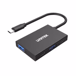 UNITEK uHUB Q4, USB 3.2 Gen 1 (3.1 Gen 1) Type-C, USB 3.2 Gen 1 (3.1 Gen 1) Type-A, USB 3.2 Gen 1 (3.1 Gen 1) Type-C, 10000 M ...