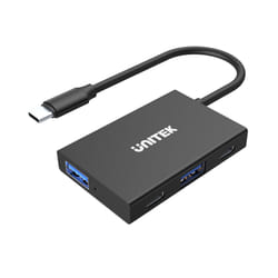 UNITEK uHUB Q4 USB 3.2 Gen 1 (3.1 Gen 1) Type-C 10000 Mbit/s Gris