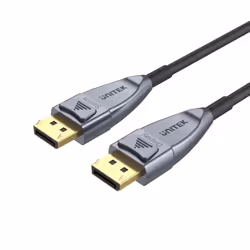 UNITEK C1616GY, 10 m, DisplayPort, DisplayPort, Mâle, Mâle, Noir, Gris