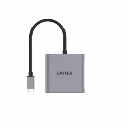 UNITEK V1404B câble vidéo et adaptateur 0,15 m USB Type-C 2 x HDMI Gris