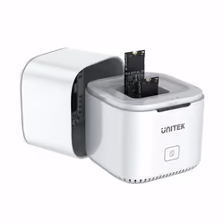 UNITEK SyncStation Marshmallow M.2, SSD, M.2, PCI Express, M.2, USB 3.2 Gen 2 (3.1 Gen 2) Type-C, 10 Gbit/s, Blanc