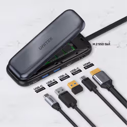 UNITEK uHUB H6 USB Type-C 10000 Mbit/s Gris