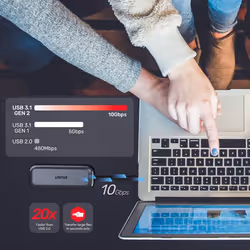 UNITEK uHUB H6 USB Type-C 10000 Mbit/s Gris - Vue supplémentaire 7