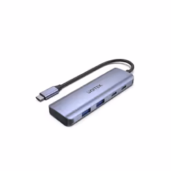 UNITEK uHUB Q4, USB 3.2 Gen 1 (3.1 Gen 1) Type-C, USB 3.2 Gen 1 (3.1 Gen 1) Type-A, USB 3.2 Gen 1 (3.1 Gen 1) Type-C, 5000 Mb ...