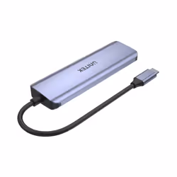 UNITEK uHUB Q4 USB 3.2 Gen 1 (3.1 Gen 1) Type-C 5000 Mbit/s Gris