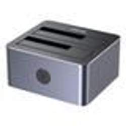 Station daccueil USB 3.0 - UNITEK - Double baie HDD/SSD - Clonage hors ligne - Aluminium - UASP