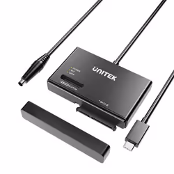 Adaptateur USB 3.1 - UNITEK - Type C vers SATA/NVMe M.2 - 10 Gbit/s - SSD/HDD compatible - Noir