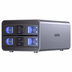 UNITEK Boitier de disque dur externe vide pour disques 2.5/3.5 RAID 2 baies USB 3.2 10Gbps