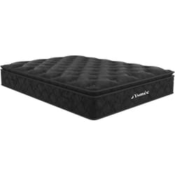 Vente-unique - Matelas 160 x 200 cm ressorts ensachés surmatelas intégré ép.28cm - black dream de ysmée
