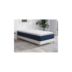 Vente-unique - Matelas 90 X 190 Cm Ressorts Ensachés Et Surmatelas Intégré Ép.24cm - Altier De Ysmée