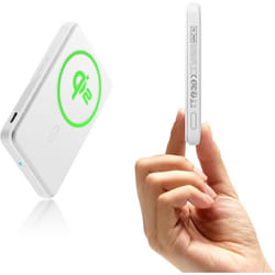 ESR Pack de Batterie MagSafe Certifié Qi2Chargeur Portable à Charge Rapide 5 000 mAh 15 W avec BéquilleBanque Externe Ultra-com