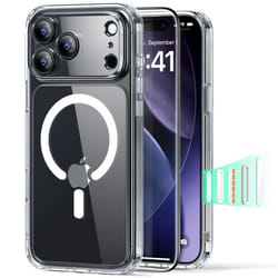 Coque MagSafe ESR Classic Hybrid HaloLock + film protecteur pour iPhone 17 Pro Max - Clear