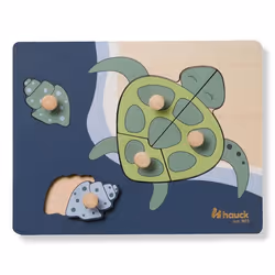 Hauck Puzzle N Sort Turtle, 1 an(s), Bois, Multicolore