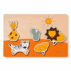 Hauck Puzzle Fit Safari, 5 pièce(s), Animaux, 1 an(s)