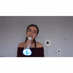 iDance PM 10 Blanc Microphone de karaoké